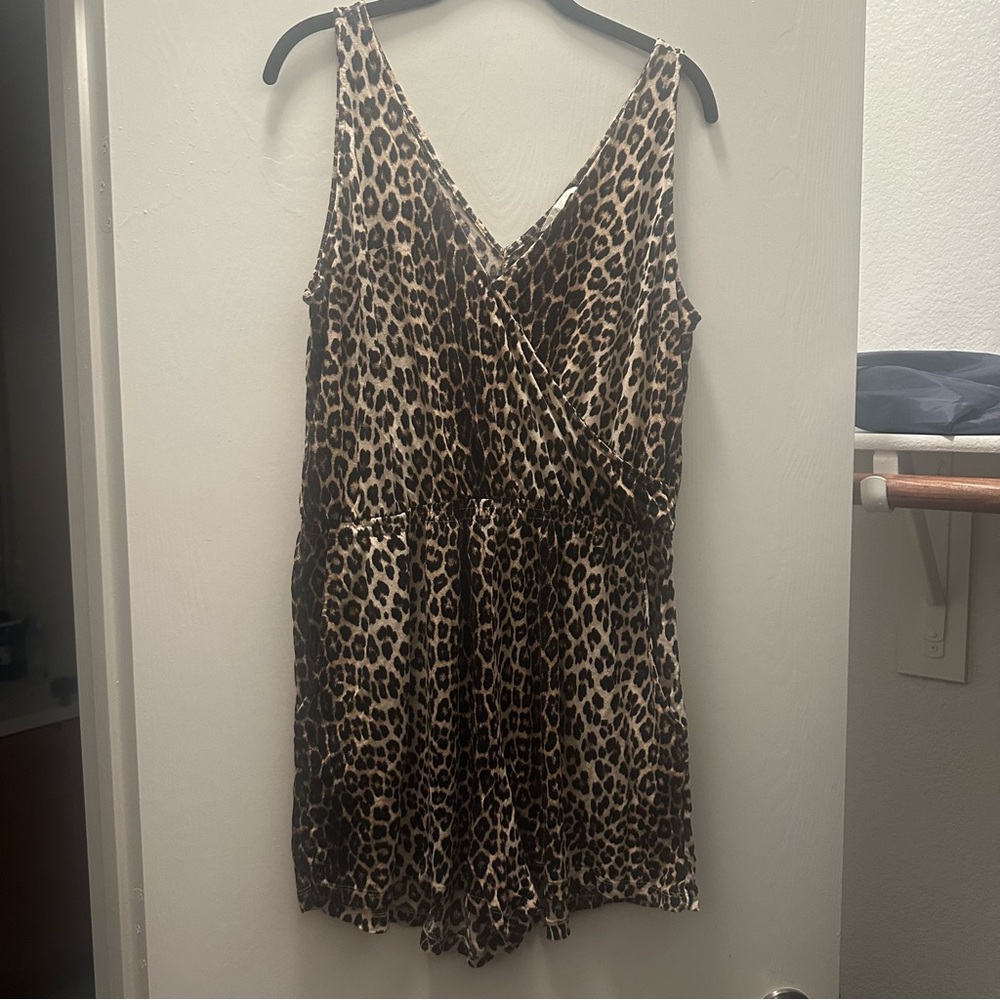 H&M Leopard Print Jumpsuit